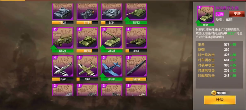 二战风云升级科技用什么军官