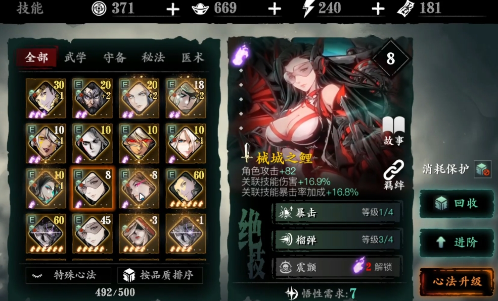 影之刃3心法等级加1什么意思