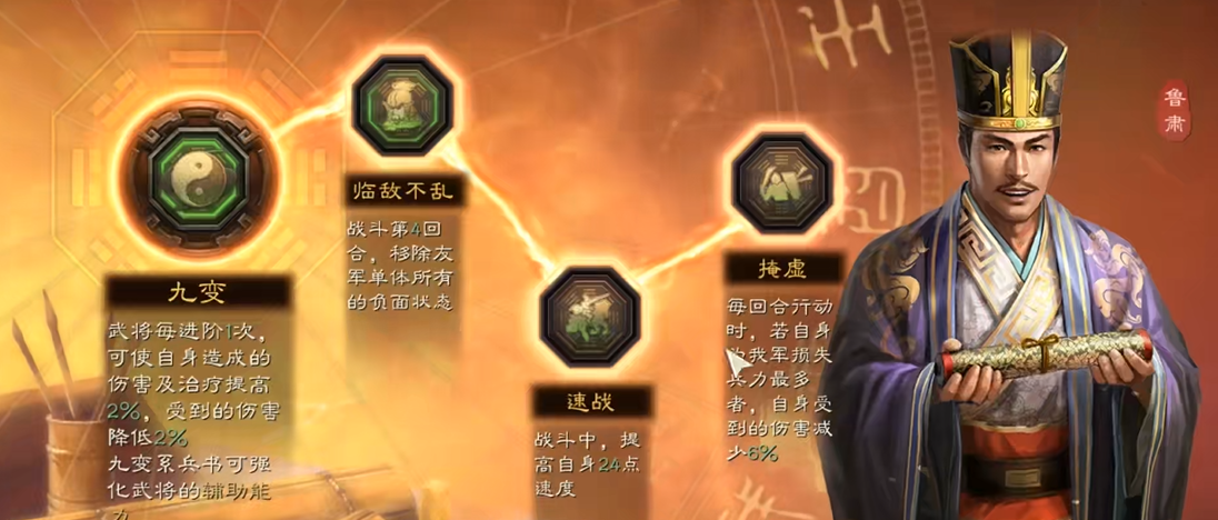 三国志战略版鲁肃用什么战法