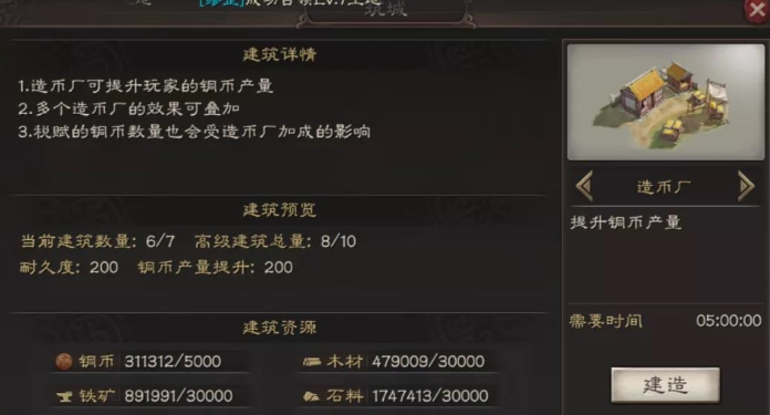 三国志战略版造币工坊怎么分配