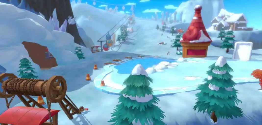 摩尔庄园雪山怎么玩