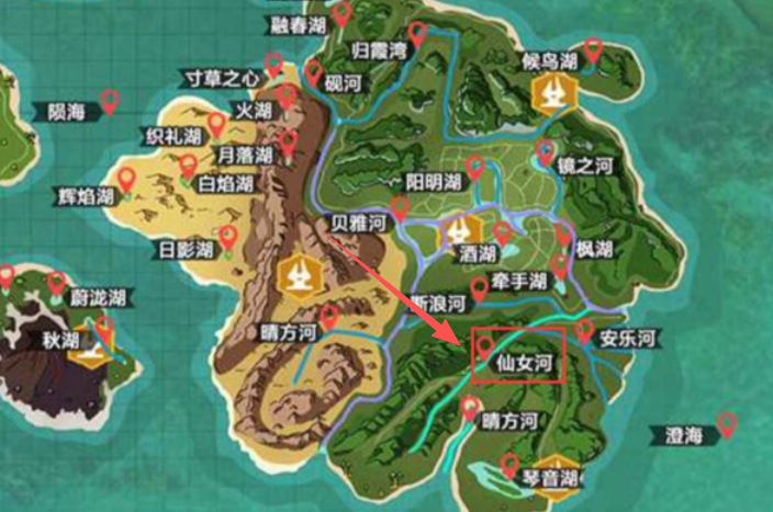 创造与魔法精灵鱼哪个地方钓的几率大
