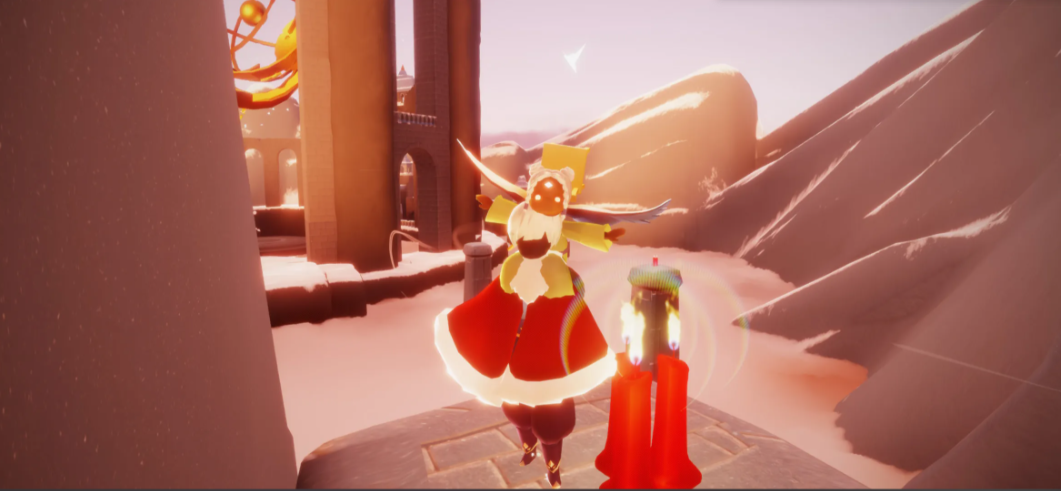 光遇怎么向下螺旋飞