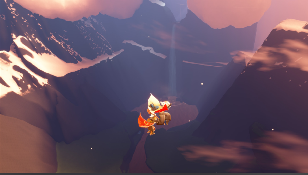 光遇怎么向下螺旋飞