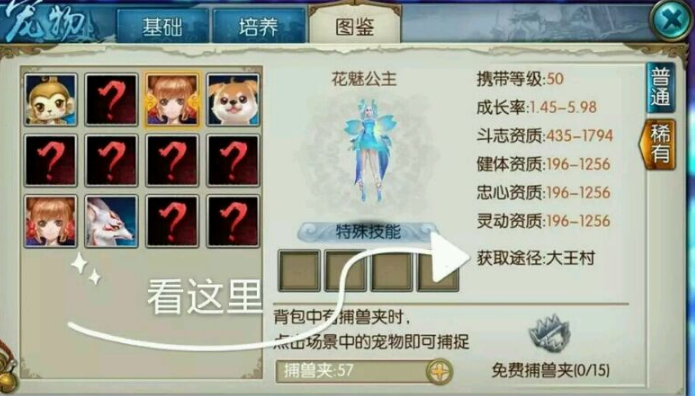 诛仙手游花魅宠物技能怎么打 诛仙手游花魅宠物技能怎么打