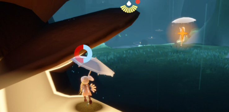 光遇怎么开伞做动作